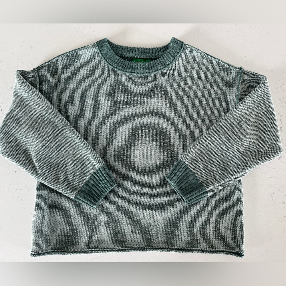 dip Women's Heathered Sage Green Crewneck Sweater